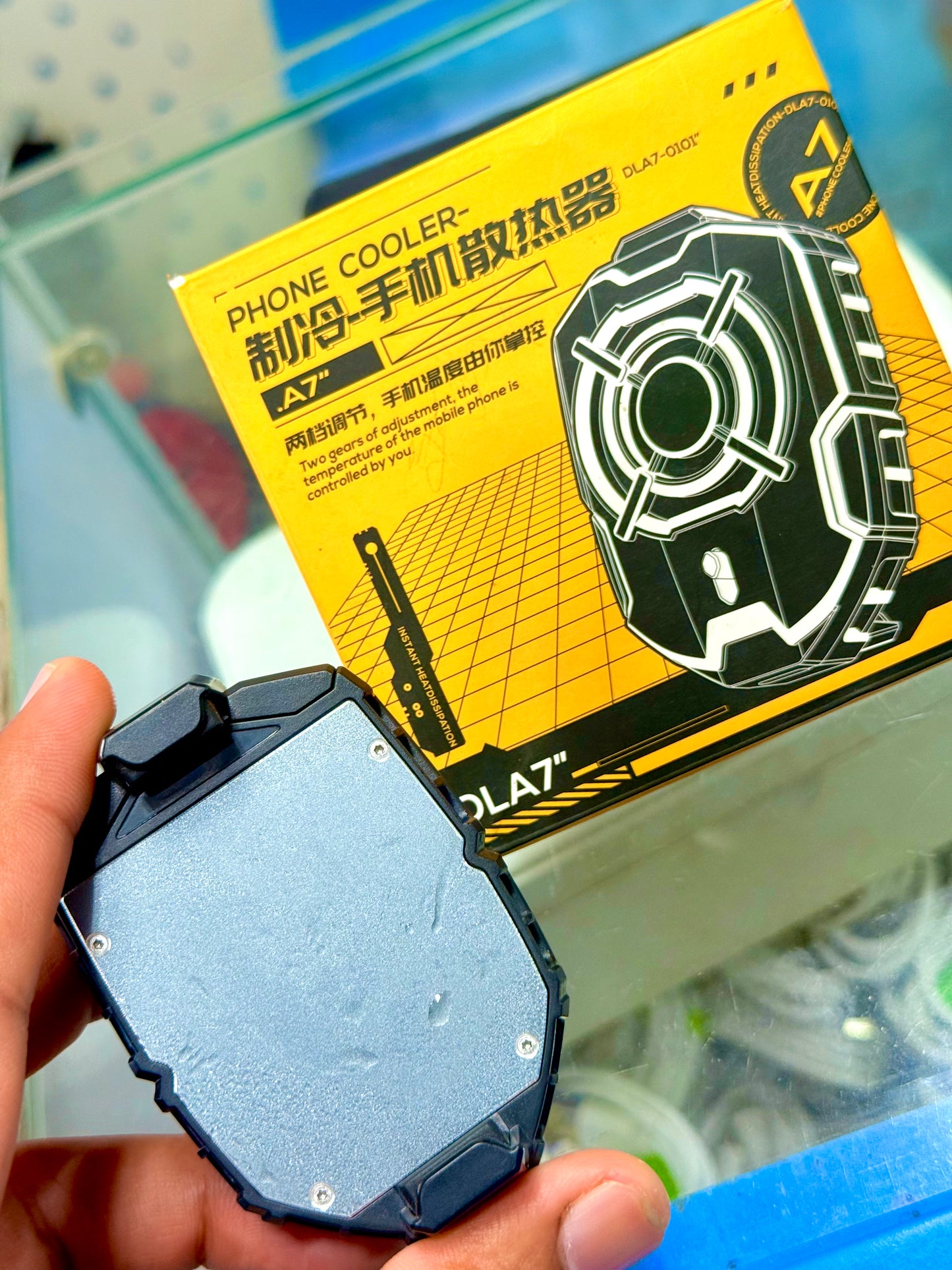 🔥 DLA 7 Magnetic Cooling Fan – Ultra-Fast Phone Radiator for Gamers