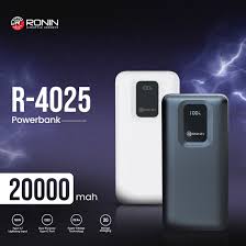 Ronin R-4025 | 20000mAh 22.5W Hyper Charge Power Bank – Type-C & Lightning Output