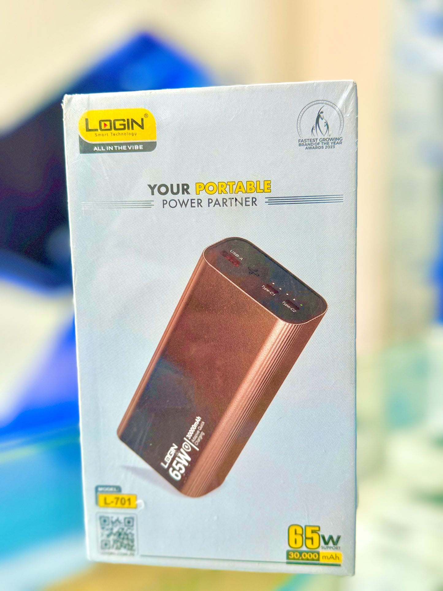 Login L-701 Power Bank | 30000mAh | 20W Fast Charging