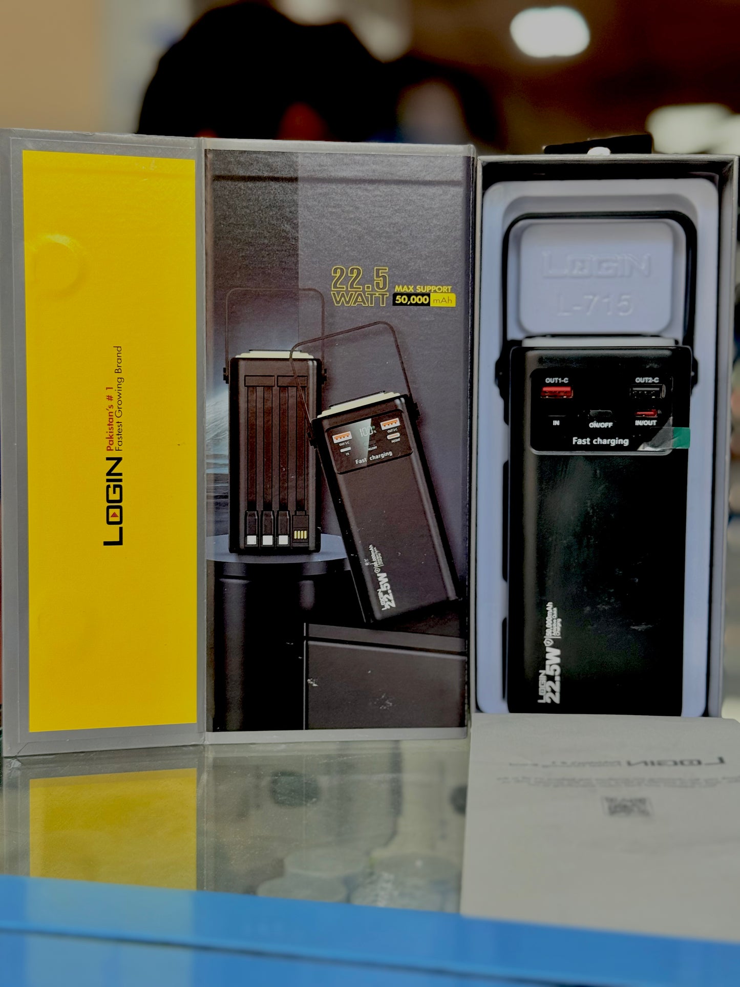 Log In L-715 Power Bank 50000mAh | 22.5W Max Fast Charging