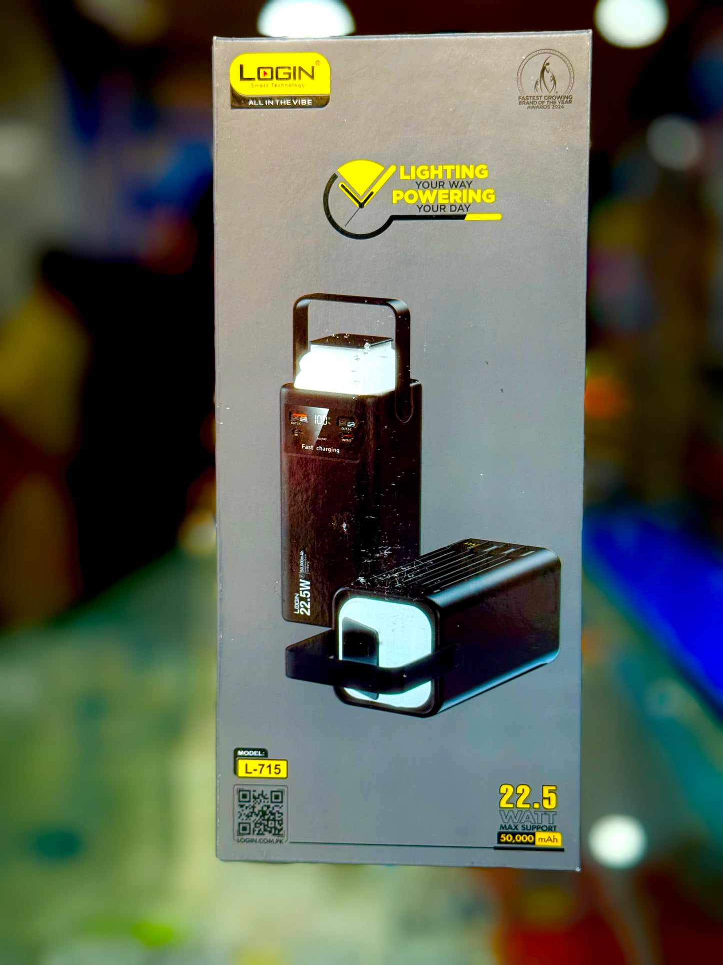 Log In L-715 Power Bank 50000mAh | 22.5W Max Fast Charging